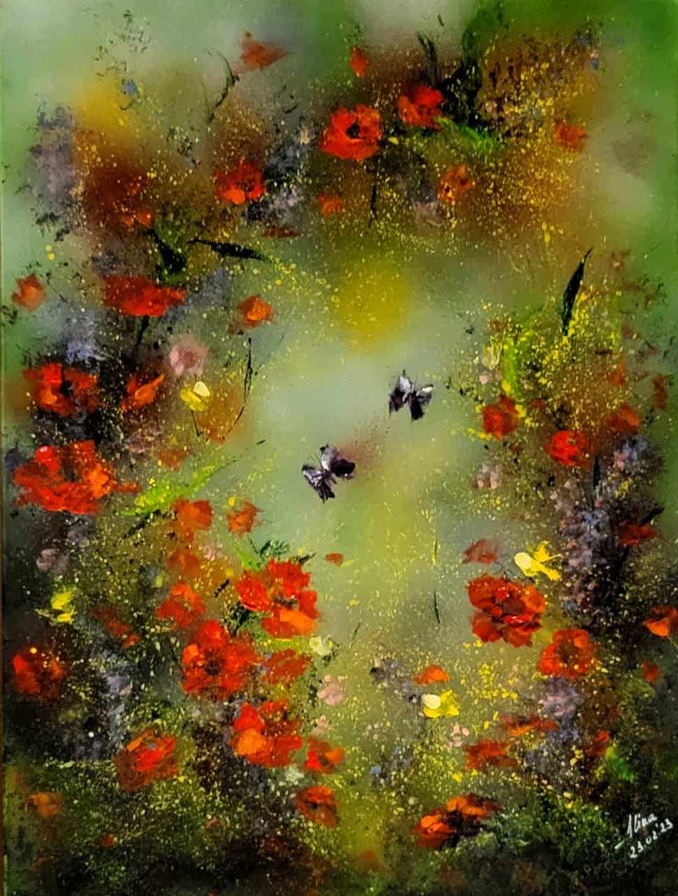 ArteDiAlina.com painting: Colors of spring